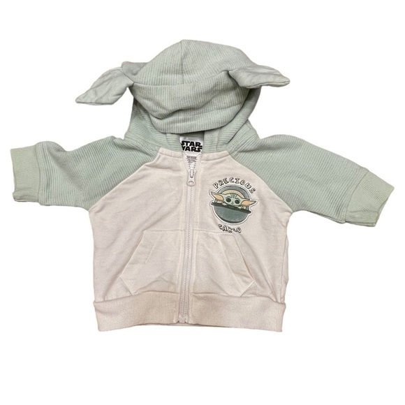 Star Wars Mandalorian The Child Zip Up Hoodie, Size 3M - Picture 10 of 10